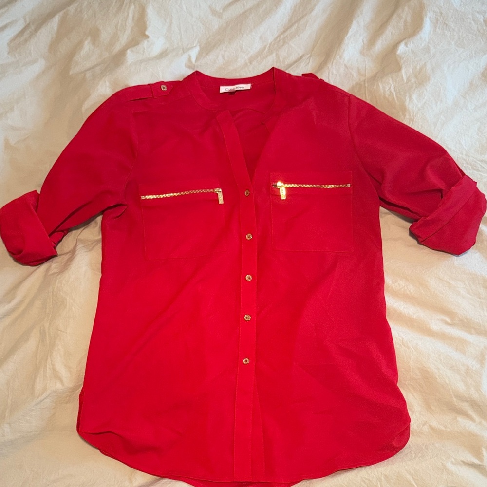 Calvin Klein Scarlet Top